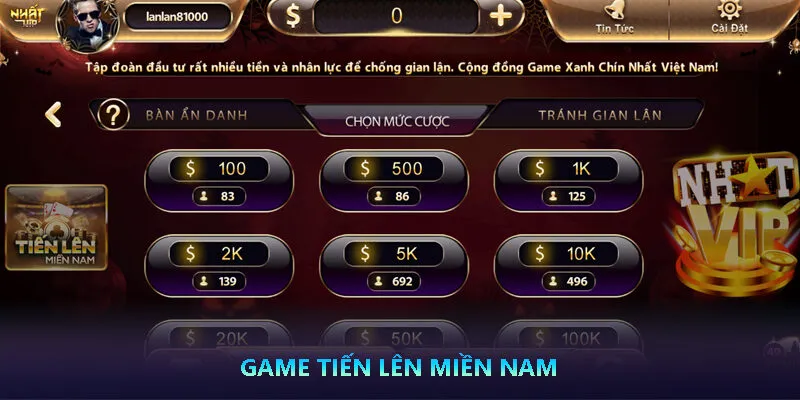 Game Tiến Lên Miền Nam