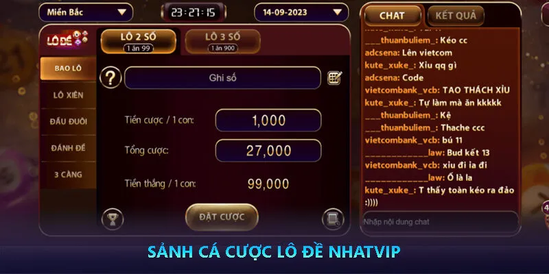 Sảnh cá cược Lô Đề Nhatvip